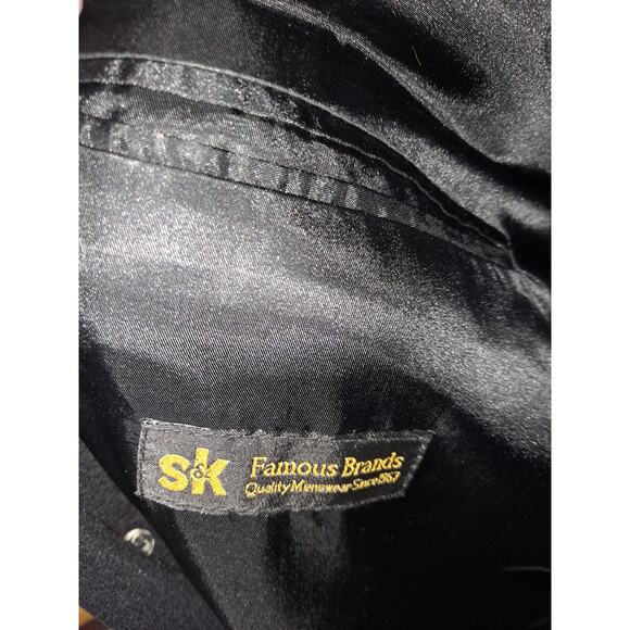 Chaps x Ralph Lauren Men's Black Cashmere‎ Blend Trench Coat Size - Picture 8 of 10